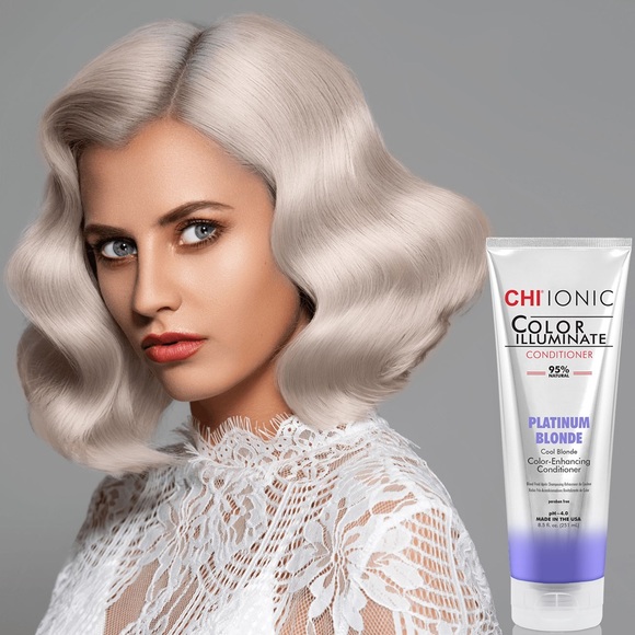 ⚜️Chi Ionic Color Illuminate Conditioner Platinum Blonde! NWT! - Picture 2 of 5